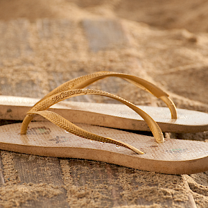 Golden sandals
