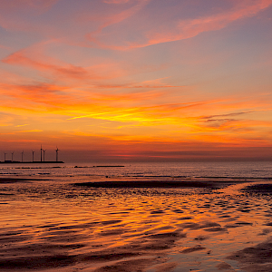 Sunset over Zeebrugge